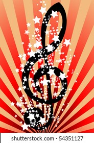 music vector background. Clip-art