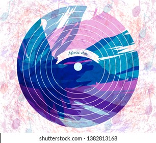 Music vector background. World music day concept.