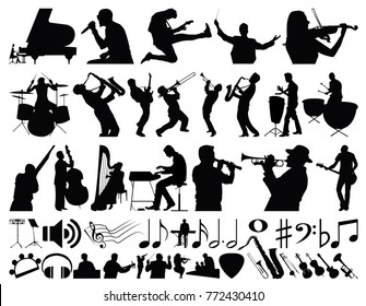 Music Vector Collection Black & White