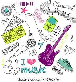 Music Vector Doodles