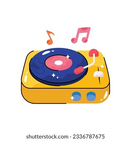 Music vector filled outline Sticker. EPS 10 file