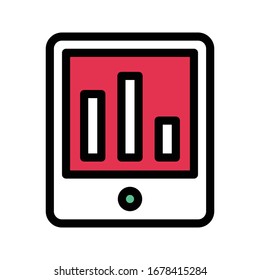 music vector flat color icon 