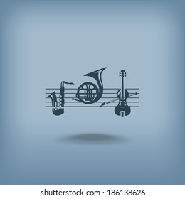 Music. Vector format