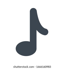 music vector glyph color icon 