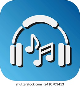 Music Vector Glyph Gradient Background Icon For Personal And Commercial Use.
