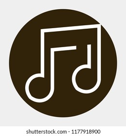 music vector icon 10 eps