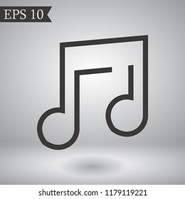 music vector icon 10 eps