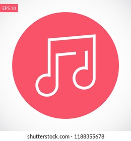 music vector icon 10 eps