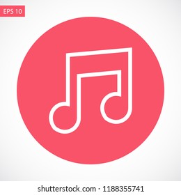 music vector icon 10 eps