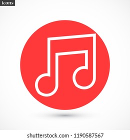 music vector icon 10 eps