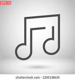 music vector icon 10 eps