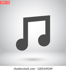 music vector icon 10 eps