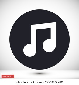 music vector icon 10 eps