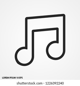 music vector icon 10 eps