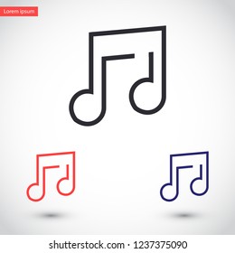 music vector icon 10 eps