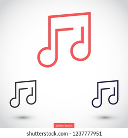 music vector icon 10 eps