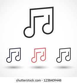 music vector icon 10 eps