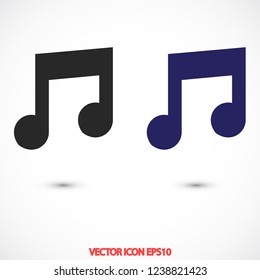 music vector icon 10 eps