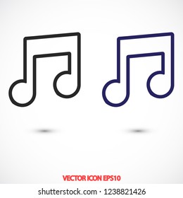 music vector icon 10 eps