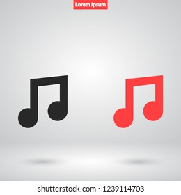 music vector icon 10 eps