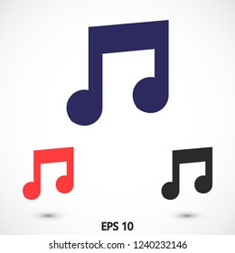 music vector icon 10 eps