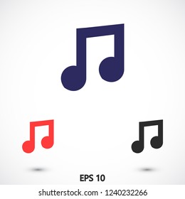 music vector icon 10 eps