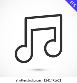 music vector icon 10 eps
