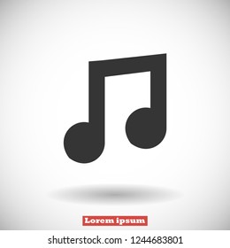 music vector icon 10 eps