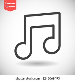 music vector icon 10 eps
