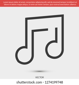 music vector icon 10 eps