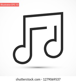 music vector icon 10 eps