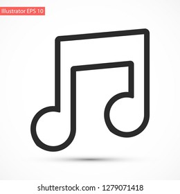 music vector icon 10 eps