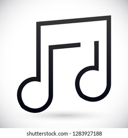 music vector icon 10 eps