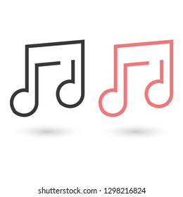 music vector icon 10 eps