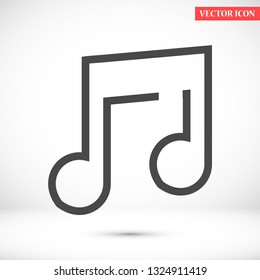 music vector icon 10 eps