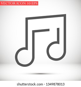 music vector icon 10 eps