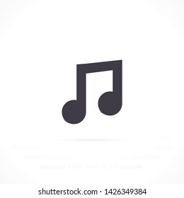 music vector icon 10 eps , Lorem ipsum Flat design
