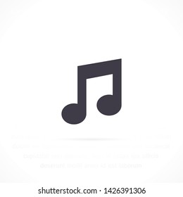 music vector icon 10 eps , Lorem ipsum Flat design