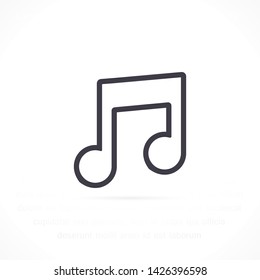 music vector icon 10 eps , Lorem ipsum Flat design