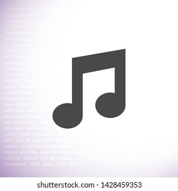 music vector icon 10 eps , Lorem ipsum Flat design