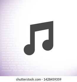 music vector icon 10 eps , Lorem ipsum Flat design