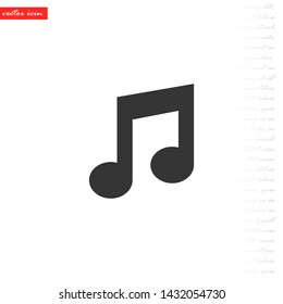 music vector icon 10 eps , Lorem ipsum Flat design
