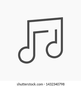 music vector icon 10 eps , Lorem ipsum Flat design