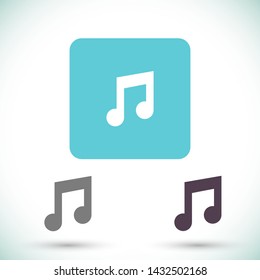 music vector icon 10 eps , Lorem ipsum Flat design