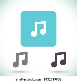 music vector icon 10 eps , Lorem ipsum Flat design