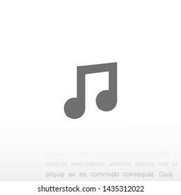 music vector icon 10 eps , Lorem ipsum Flat design