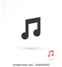 music vector icon 10 eps , Lorem ipsum Flat design