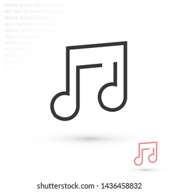 music vector icon 10 eps , Lorem ipsum Flat design