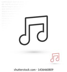 music vector icon 10 eps , Lorem ipsum Flat design
