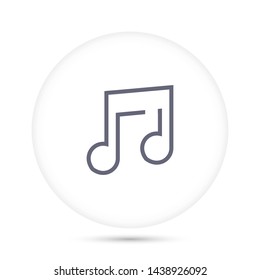 music vector icon 10 eps , Lorem ipsum Flat design